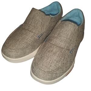 NEW OrthoComfoot Size 9 Woman Orthopedic Slip On Loafers Walking Shoes Gray Blue